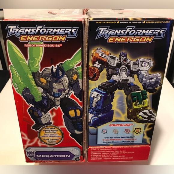 Vintage Hasbro TRANSFORMERS ENERGON POWERLINX OPTIMUS PRIME And MEGATRON 2 PACK - Picture 10 of 13
